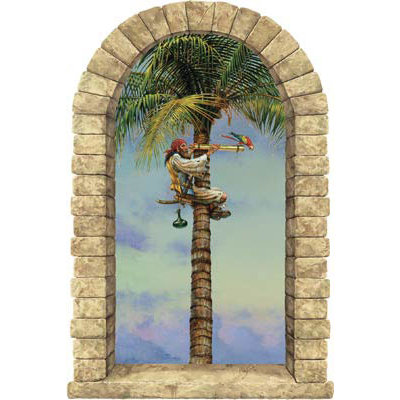 4 Walls Bird's Eye View Wall Decal
