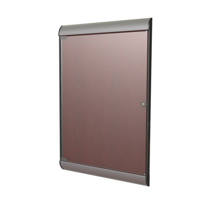 Ghent 1-Door Silhouette Enclosed Tackboard
