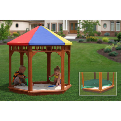 Gorilla Playsets Play-Zee-Bo Covered Sandbox