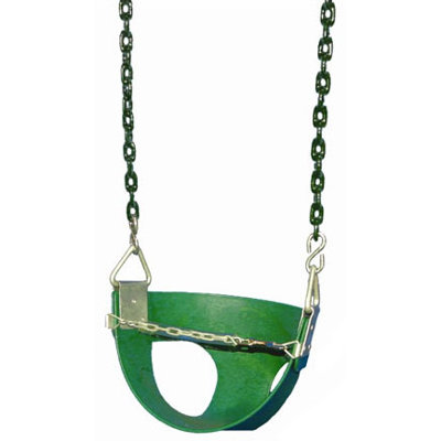 Gorilla Playsets Half Bucket Swing in Green