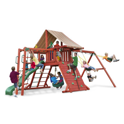 Wood Swing Sets Playgrounds   Wayfair