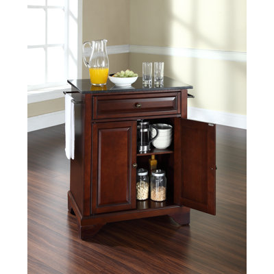 Crosley LaFayette Kitchen Island with Granite Top