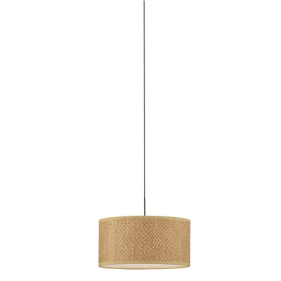 Philips Forecast Lighting White Grasscloth Pendant Shade