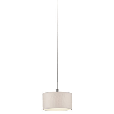 Philips Forecast Lighting White Grasscloth Pendant Shade