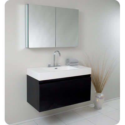 Fresca Mezzo Modern Bathroom Vanity with Medicine Cabinet