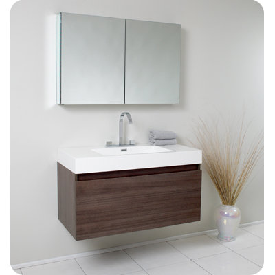 Fresca Mezzo Modern Bathroom Vanity with Medicine Cabinet