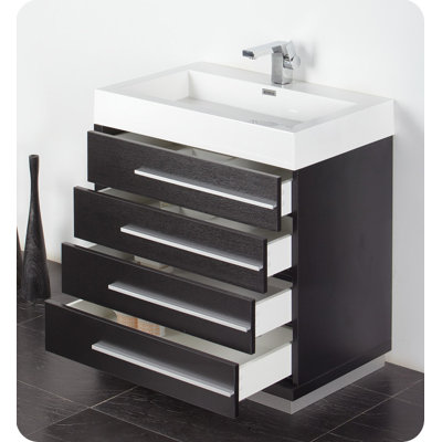 Fresca Livello 30" Modern Bathroom Vanity with Medicine Cabinet