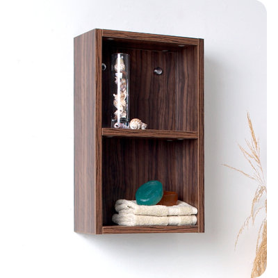 Fresca Bathroom Linen Side Cabinet with 2 Open Storage Areas