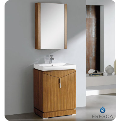 Fresca Elissos 24" Modern Bathroom Vanity with Medicine Cabinet