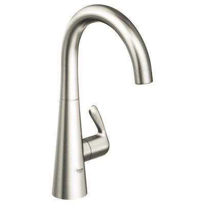 Grohe Ladylux&sup3; One Handle Single Hole Pillar Kitchen Faucet with Watercare