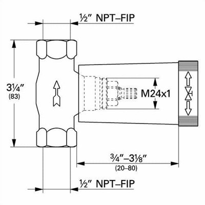 Grohe 1/2" Volume Control Rough-In Valve