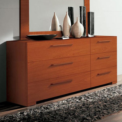 Wynd 6 Drawer Double Dresser with Mirror by YumanMod -image
