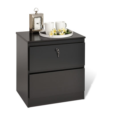 Click To Image : Avanti Lock 2 Drawer Nightstand by Prepac Now