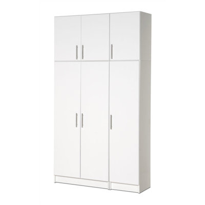Prepac Elite Garage/Laundry Room Topper & Wall Cabinet with 1 Door