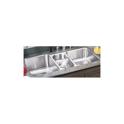 Elkay 20"x40" Undermount Triple Bowl Stainless Steel Kitchen Sink with Optional Faucet and Cutting Board