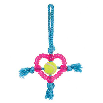 Grriggles Fundamentals Tennis Tugs Dog Toy