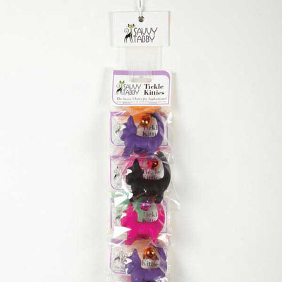 Savvy Tabby Tickle Kitties Clip Strip Cat Toy (12 Pieces)