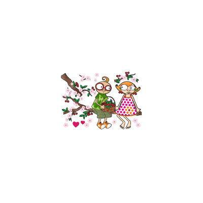 ADZif Ludo Time of the Cherries Wall Decal