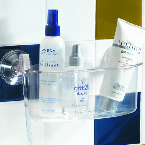 InterDesign Power Lock Shower Caddy & Reviews Wayfair