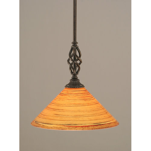 Toltec Lighting Eleganté Mini Pendant With Hang Straight Swivel