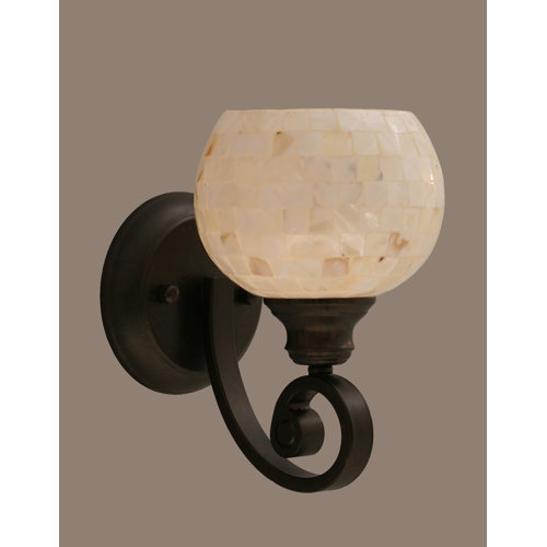 Toltec Lighting Curl 1 Light Wall Sconce
