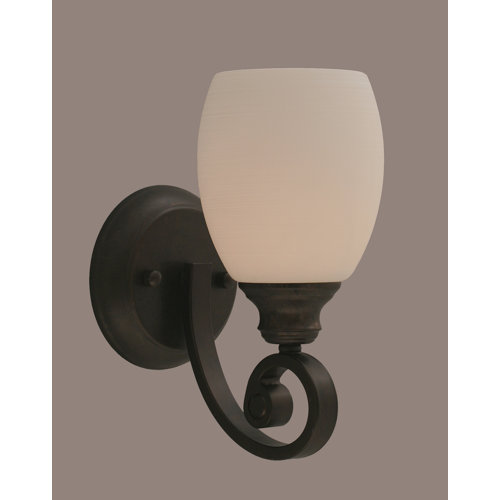 Toltec Lighting Curl 1 Light Wall Sconce