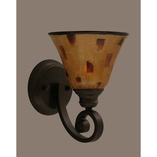 Toltec Lighting Curl 1 Light Wall Sconce