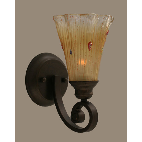 Toltec Lighting Curl 1 Light Wall Sconce