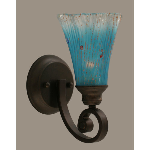 Toltec Lighting Curl 1 Light Wall Sconce