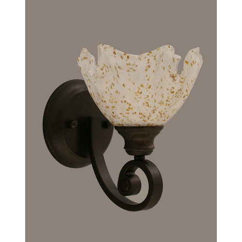 Toltec Lighting Curl 1 Light Wall Sconce