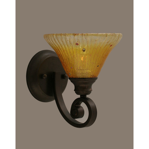 Toltec Lighting Curl 1 Light Wall Sconce
