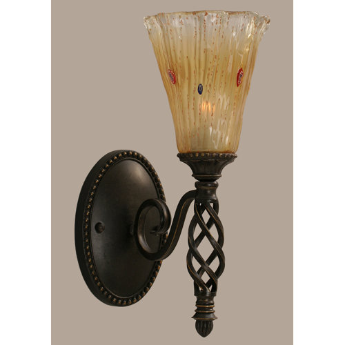 Toltec Lighting Elegante 1 Light Wall Sconce