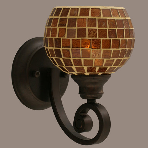 Toltec Lighting Curl 1 Light Wall Sconce