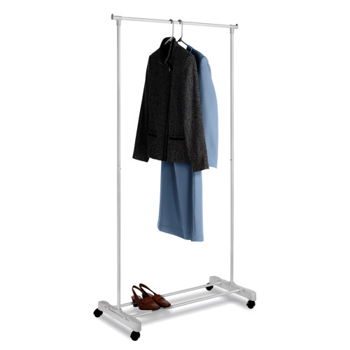 Whitmor, Inc Supreme Double Rod Rolling Garment Rack in Black & Reviews Wayfair