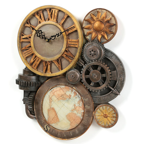 Design Toscano Gears Of Time Sculptural Wall Clock & Reviews Wayfair