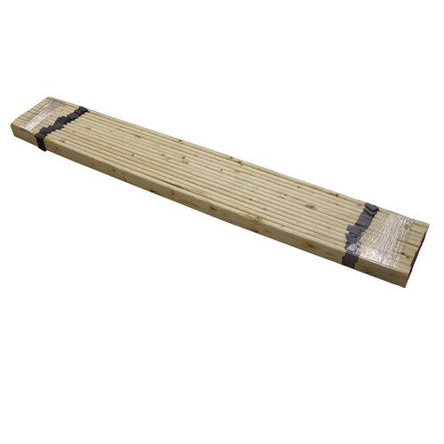 Classic Brands Attached Solid Wood Bed Support Slats - Bunkie Board ...