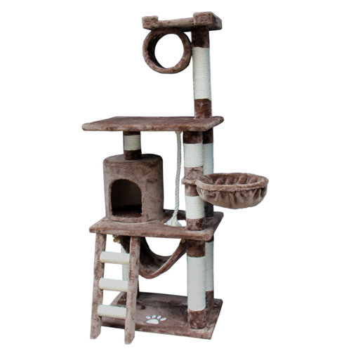 Kitty Mansions 62" Boston Cat Tree & Reviews Wayfair