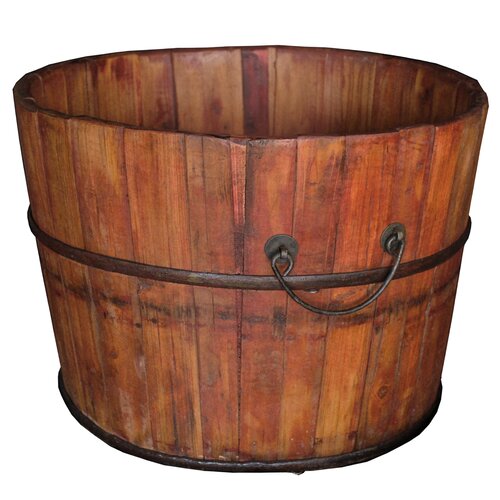Antique Revival Vintage Wooden Bucket amp; Reviews  Wayfair