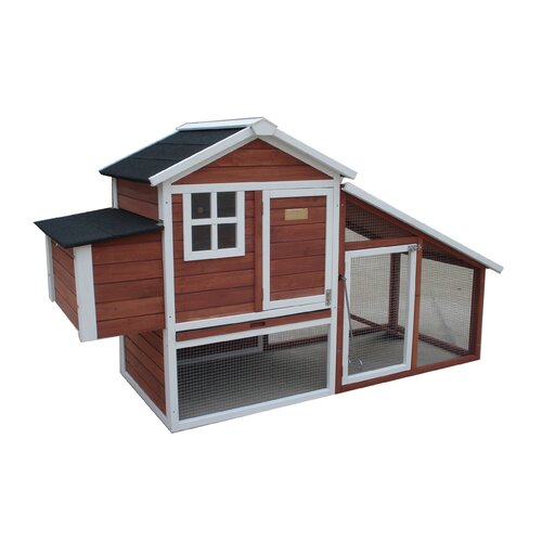 Advantek The Farm House Poultry Chicken Coop with Nesting Box 