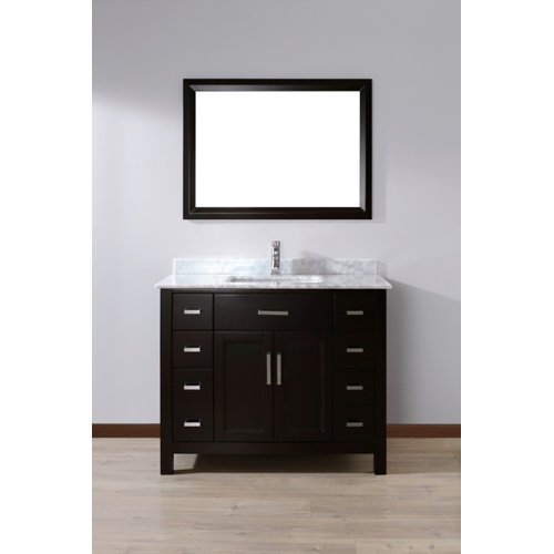 Bauhaus Bath Celize 42quot; Single Bathroom Vanity Set with Mirror 