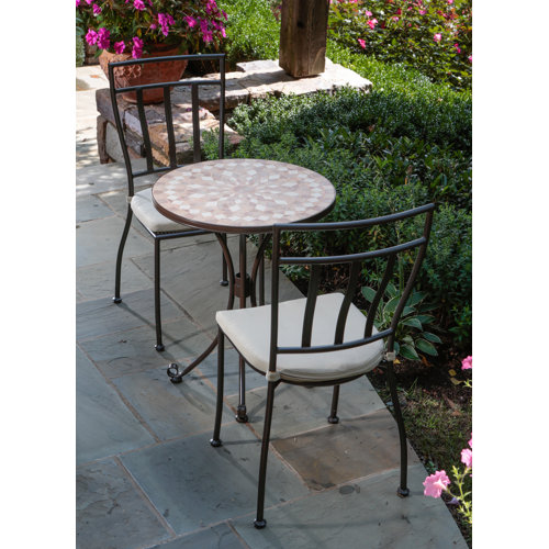 cilento mosaic 3 piece bistro set wayfair cilento mosaic 3 piece bistro set wayfair
