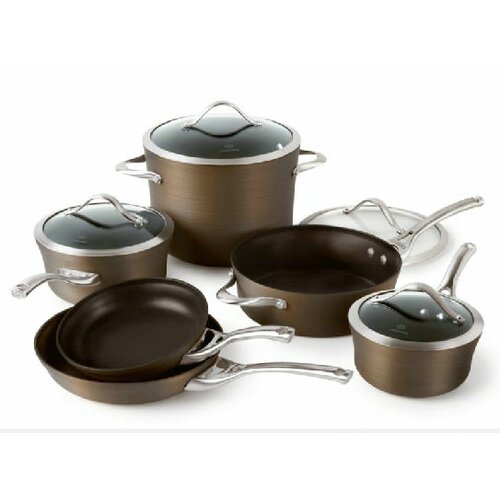 Calphalon Contemporary Hard Anodized Aluminum 10 Piece Cookware Set