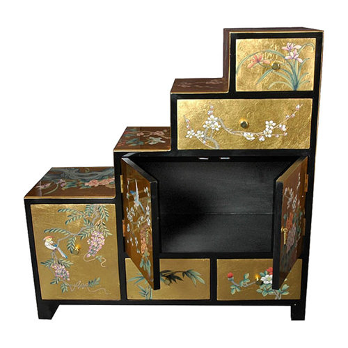 Chinese Leaf Step Tansu Wayfair