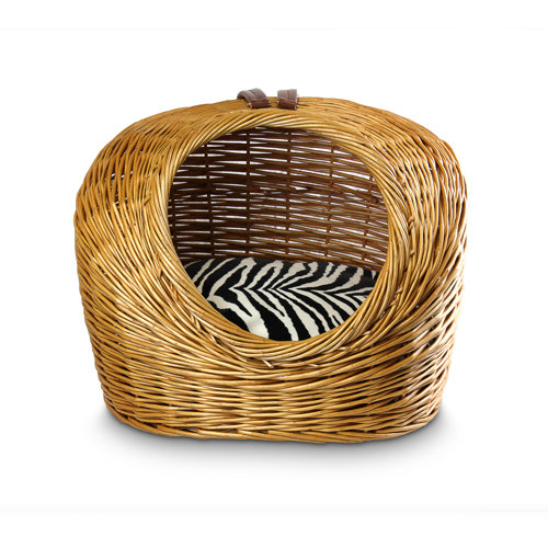 The Refined Feline The Igloo Deluxe Wicker End Table Cat Bed & Reviews
