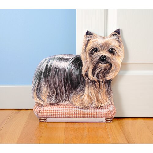 Stupell Industries Yorkie Decorative Dog Door Stop &amp; Reviews | Wayfair