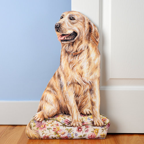 Stupell Industries Golden Retriever Decorative Dog Door Stop & Reviews