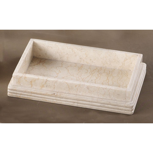Champagne Marble Pedestal Guest Towel Tray Wayfair