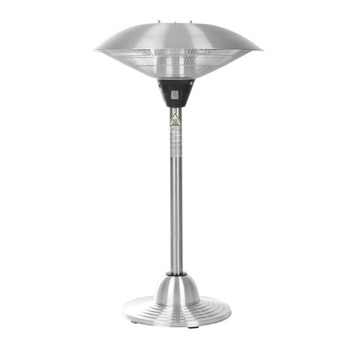 Fire Sense Stainless Steel Table Top Electric Halogen Patio Heater & Reviews Wayfair