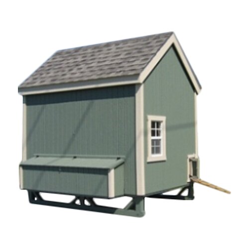 Little Cottage Company Colonial Gable Chicken House with Ramp and