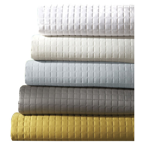 DownTown Company Urban Egyptian Cotton Quilted Coverlet & Reviews Wayfair